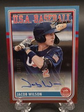Jacob Wilson 2024 USA Baseball Stars & Stripes Auto #ASM-JW #'d/199