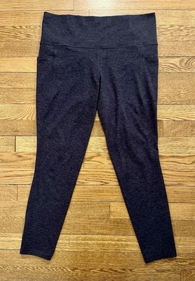 Athleta Salutation Stash Softluxe High Rise Pocket Leggings Heather Blue Size L