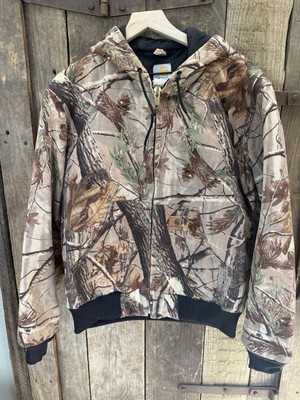 VTG Carhartt Realtree Camo Jacket Coat J221 CAP Quilted Lined  