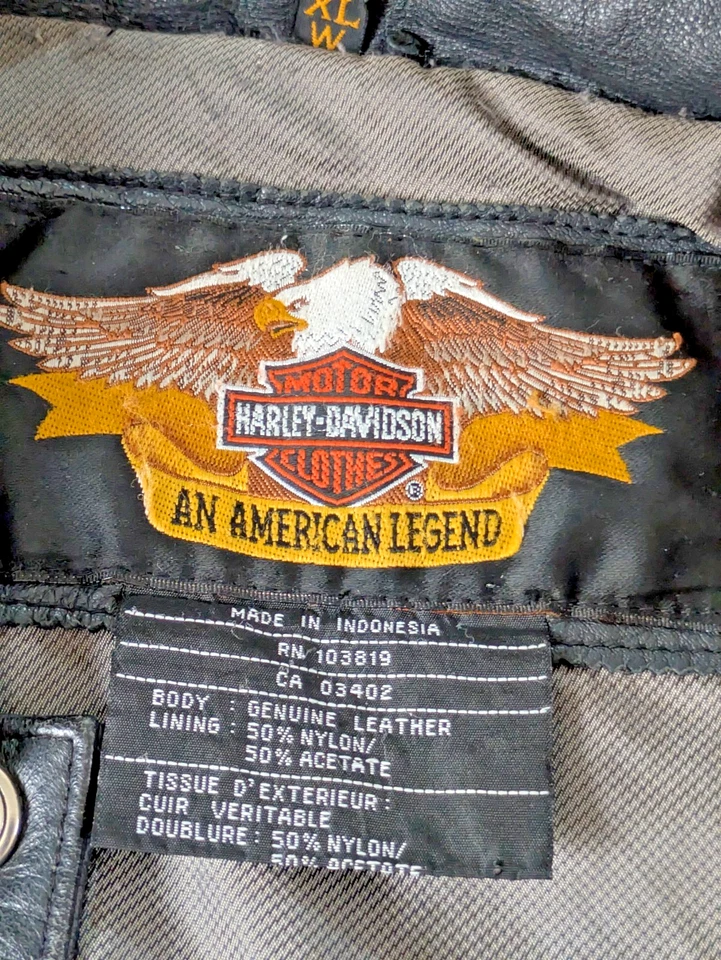 Harley-Davidson Women's Leather Jacket Black Size XL Great Condition - Image 4 of 4