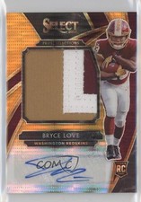 2019 Panini Select FOTL Neon Orange Pulsar Prizm 10/23 Bryce Love Auto 1d2t