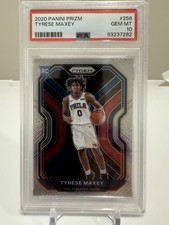 2020 Panini Prizm Tyrese Maxey Rookie Base Card PSA 10