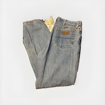 Wrangler Men s Bootcut Jeans Blue Light Wash Cotton Denim 5-Pocket Zip