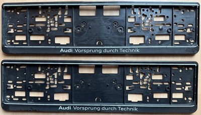 AUDI VORSPRUNG DURCH TECHNIK NUMMERNSCHILDHALTERUNG NUMMERNSCHILDVERSTÄRKER
