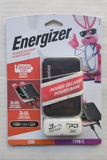 Energizer Power Delivery Power Bank - 5000 mAh Battery Capacity - USB Type-C
