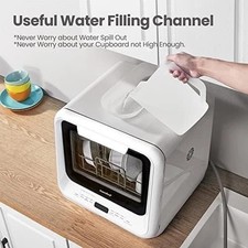 Compact Countertop Dishwasher 6 Programs & Built-In Water Tank - Easy Use 10