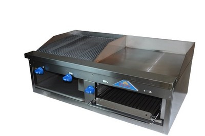 Comstock-Castle FHP48-2RB-24B 48'' Countertop Gas Griddle/Chesmelter Broiler C...