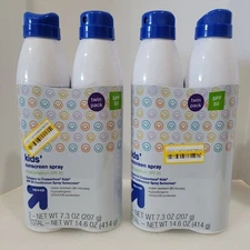 4 Pack Up & Up Kids Sunscreen Spray SPF50 Water Resist Hypoallergenic 02/2027