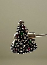 Christmas Tree Charm for Bracelets S925 Sterling Silver