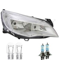 Scheinwerfer Links Chrom H7/H7/W21/5W FüR Opel Astra J P10 Inkl. Osram Lampen