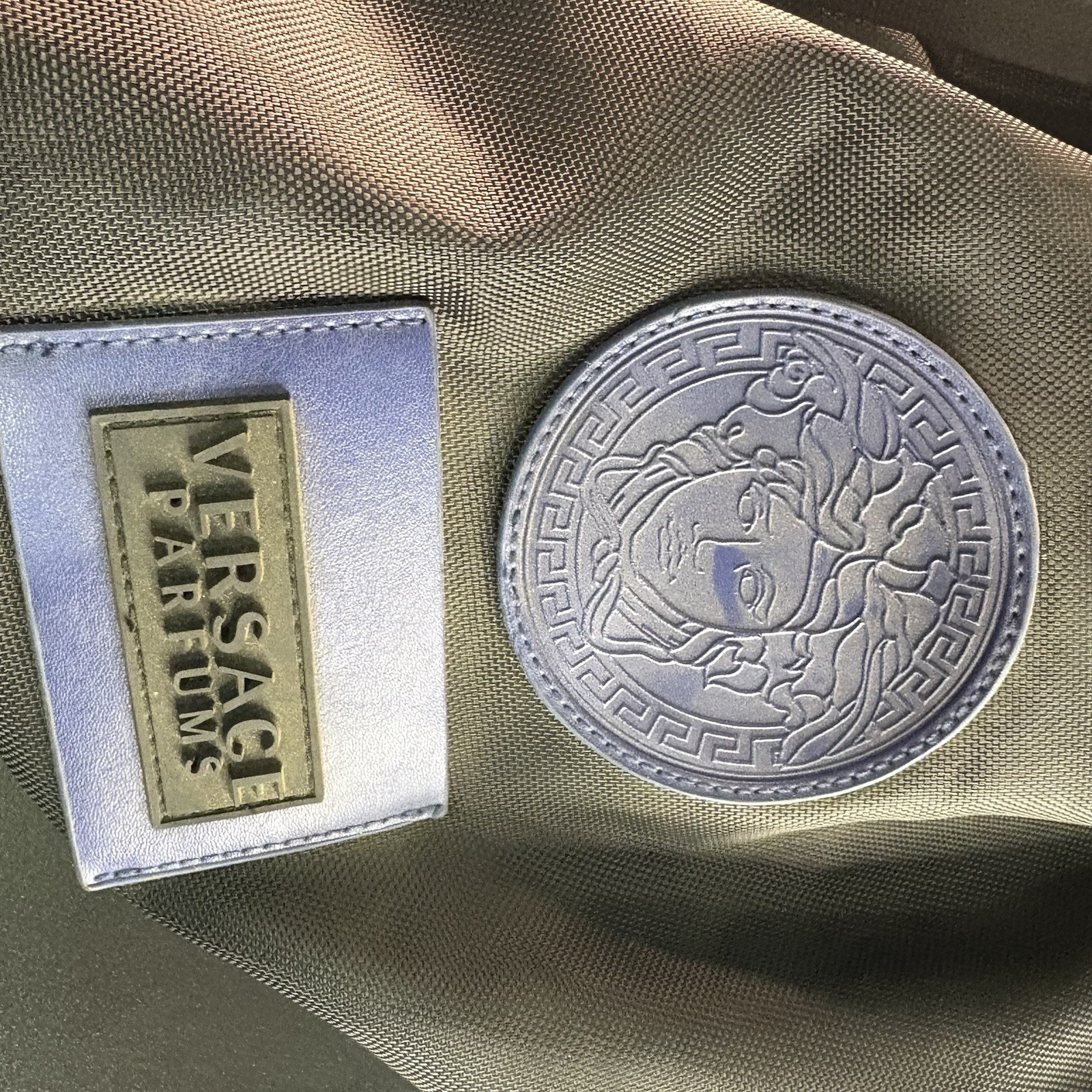 Versace Parfums drawstring backpack in black with… - image 2