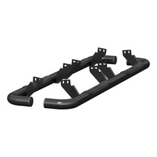 Aries 3in Round Black Nerf Bars Side Truck Steps Running Boards Part 204075