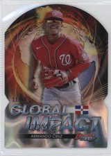 2022 Bowman's Best Global Impact Die-Cuts Lava Refractor /50 Armando Cruz 9v7