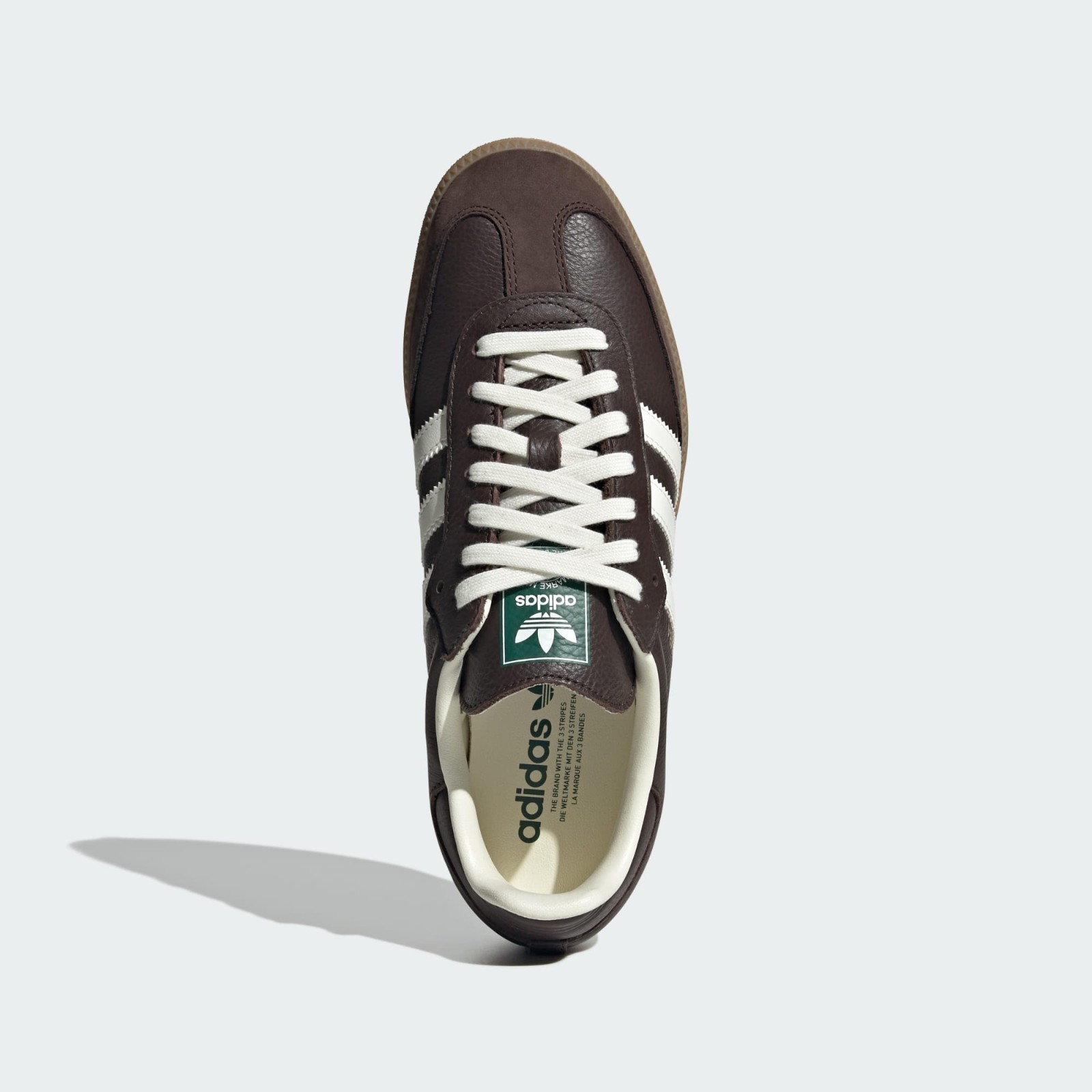 Adidas Samba OG Shoes Original Sneakers Dark Brown/Off White/Gum JR0891 US 4-12 image 2