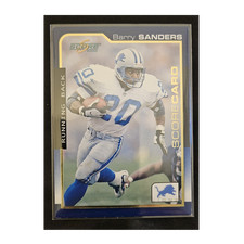 SCORE 2000 Scorecard #69 HOF Barry Sanders Detroit Lions S/N 1437/2000