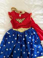 George Wonder Woman Superhero Girls Fancy Dress Costume Dress 9-10 Years