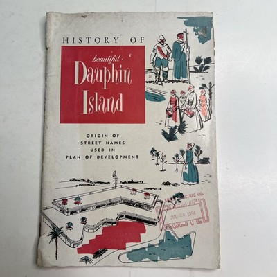 Vintage Booklet History Of Dauphin Island Alabama Mobile 1950 s With Flyer