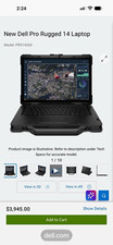 Dell Pro Rugged 14 14" Core Ultra 7 16GB 512GB SSD RTX A500 Win Black