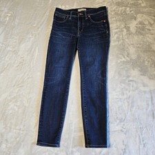 Madewell 9 Inch High Rise Skinny Jeans Dark Wash Size 27S