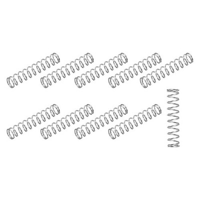 METALLIXITY Compression Springs (0.5x5mm OD,25mm Free Length) 20Pcs, 304 Stainle
