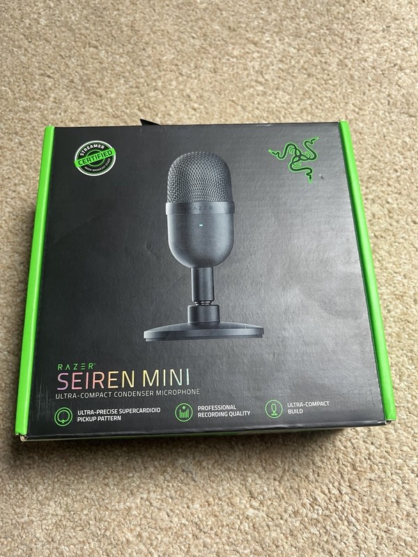 Razer Seiren Mini USB Mic Microphone Streaming Gaming Black