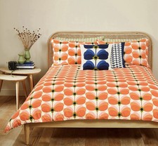 Orla Kiely Butterfly Sing Ormi Single Duvet Set Orange Floral