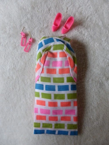 Barbie:  VINTAGE Complete PRINT A PLENTY Outfit!