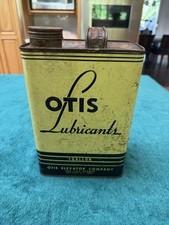 Vintage Otis Elevator Otis Lubricants Oil Empty One Gallon Tin Can