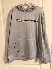 New Era DENVER BRONCOS Authentic Combine NFL Hoodie Logo Sweatshirt SZ 2XL NWOT