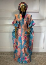 BOUBOU BUBU KAFTAN AFRICAN BROCADE DRESS