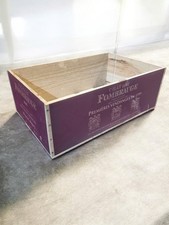 12 bottle size - Wine Box Crate for Vintage Shabby Chic Home Storage PLUM COLOUR