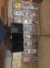 NES Multiplayer Game Cartridge Lot w/ Super Mario Bros. 3 Case and many more 