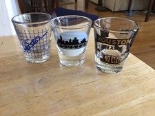 Zestaw 3 Vintage Shot Glass Pamiątka HOUSTON Texas 2.5