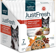 Justfresh Wet Dog Food, Fresh Pet Meals and Toppers with No Preservatives, Resea