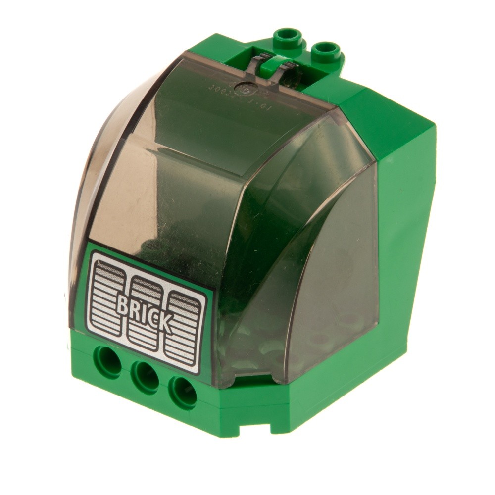1x Lego Cab Cockpit 6x6x5 Green Window 4x6x4 Cabin BRICK 30619 30633pb02