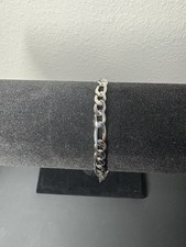 Stainless Steel Figaro Bracelet 6MM 9inch