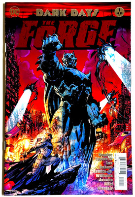DARK DAYS THE FORGE #1 CVR A JIM LEE FOIL STAMPED 1ST PRINT 2017 DC NM