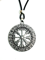 Vegvisir Halskette Rune AnhäNger Magischer Stab Kompass IsläNdisch Perlen Kordel