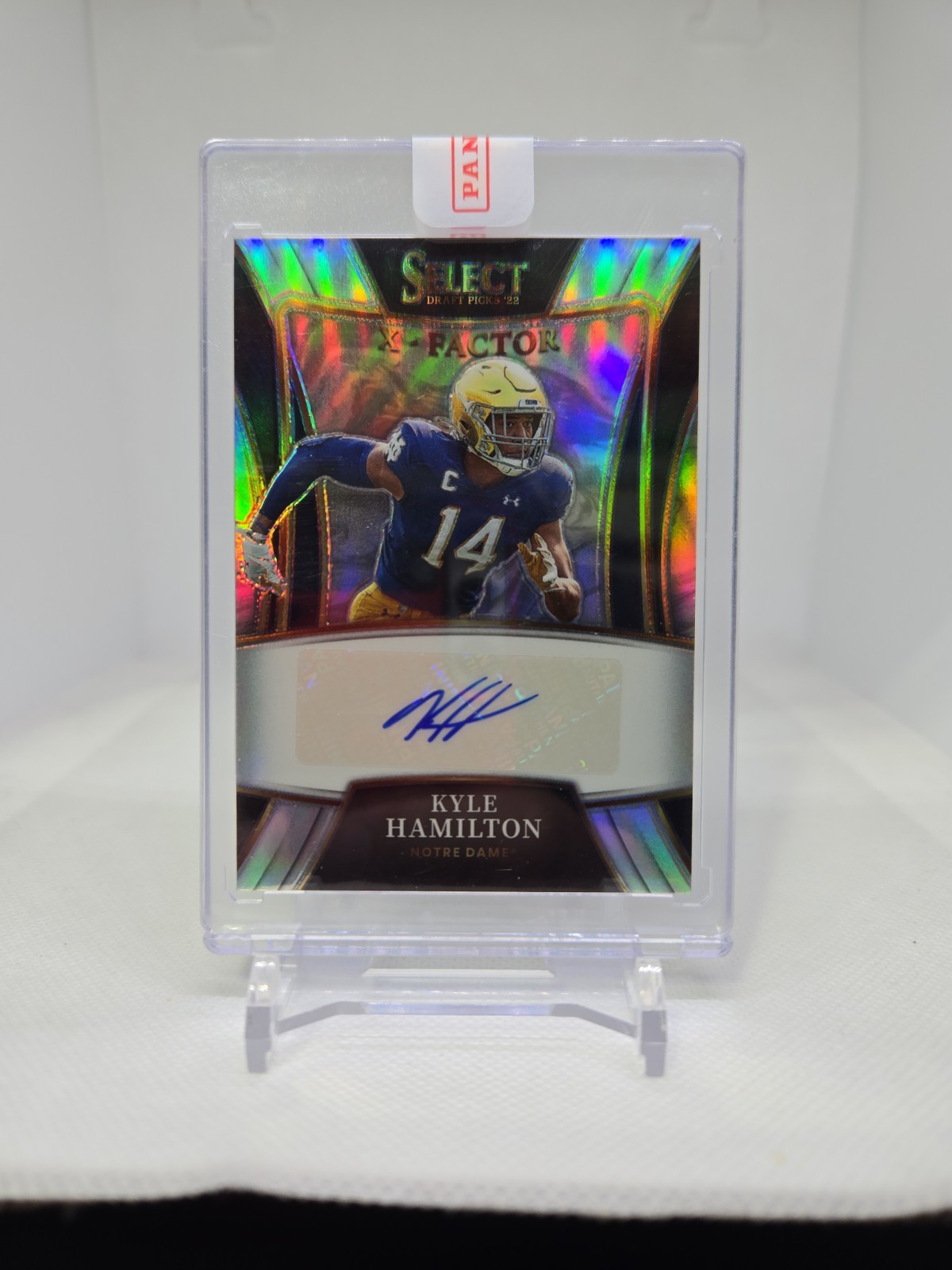 Kyle Hamilton Panini Select Draft Picks X-Factor Signatures #XKHA Base