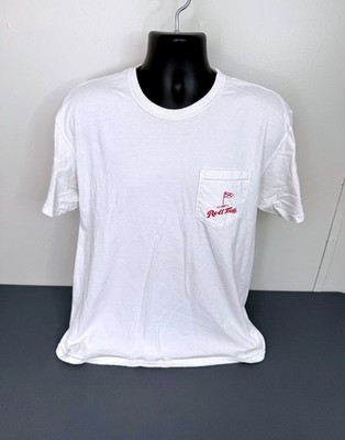Comfort Colors T Shirt Mens Large Alabama Roll Tide Golf Cart Big Al White FLAW