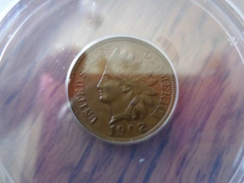 1902 Indian Head Cent--ANACS AU 58