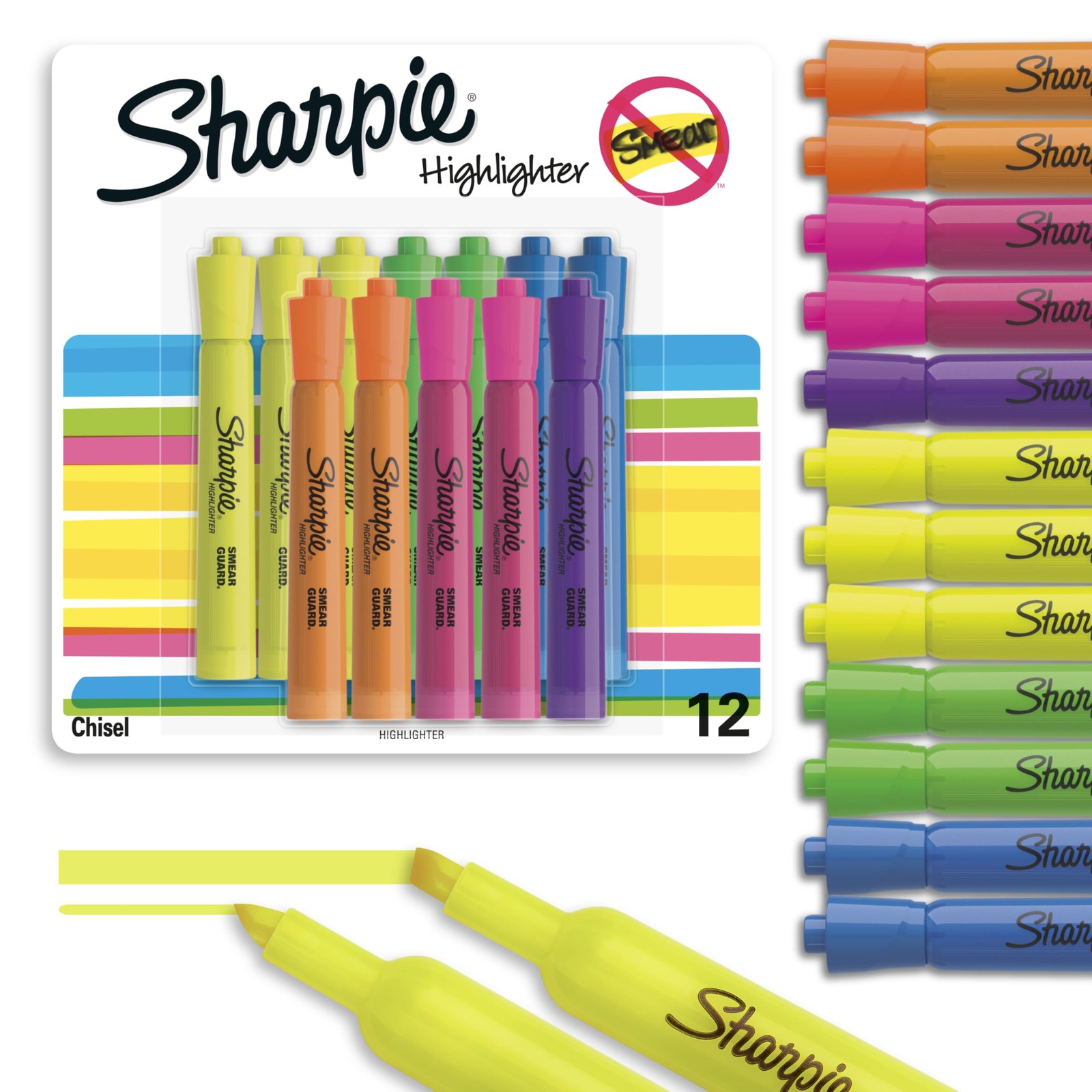S Assorted Colors Large Ink Supply 12 Count