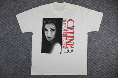 Vintage Celine Dion 1998 Summer Tour Concert T-Shirt Size XL