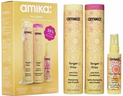 Amika Frizz Fighters Anti-Frizz Wash + Care Set