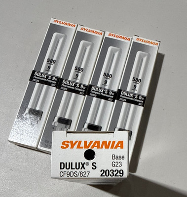 Sylvania Dulux S 9W CF9DS/827 Single Compact Fluorescent Bulb 20329 G23 Base