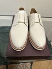 JOHNSTON & MURPHY Upton White tumbled nubuck Derby with Brown Welt — photo 1
