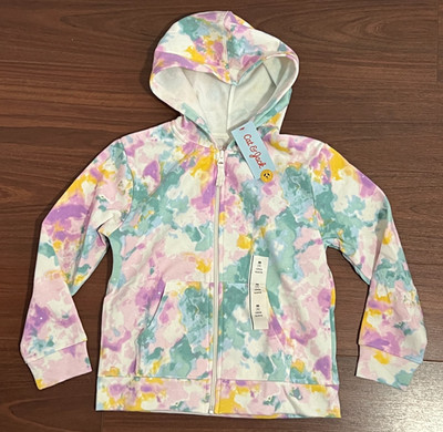 Cat & Jack Girl's Tie Dye Full Zip Hoodie Size Medium (8) New