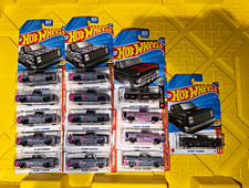 Hot Wheels Truckin' Along 83 Chevy Silverado 1:64 Diecast Truck Black/Pink