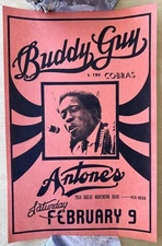 Buddy Guy & The Cobras Saturday, February 9, Antone’s Poster (Orange, 1979)