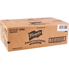 French's 24 Ounce Crispy Fried Onions Pack of 6 Crunchy Topping for Recipes
